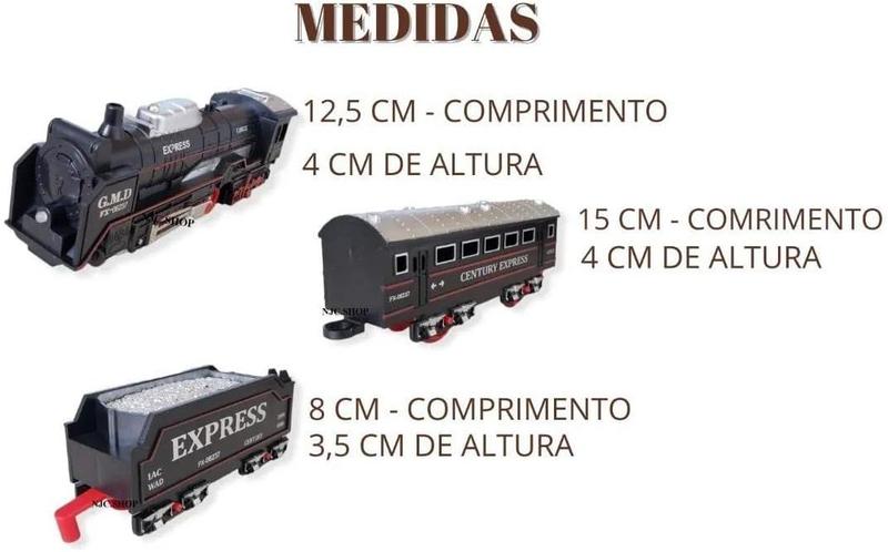 Trenzinho Elétrico Clássico Ferrorama Maquina Locomotiva Trem Com